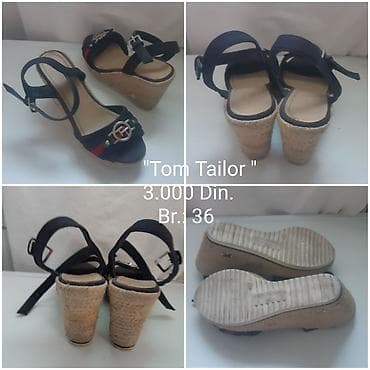 bata obuća beograd: Tom Tailor ženske sandale na punu espadrilsku platformu. - Model — 4
