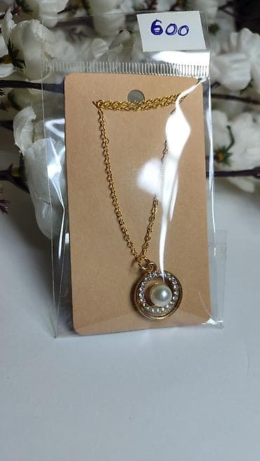 materijal za nakit: Ogrlica sa privjeskom – zlatna boja - Lančić u zlatnoj boji sa — 4