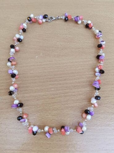 Kaiševi: Ogrlica - Tuti Fruti Ogrlica - Tuti Fruti, od BISERA, SEDEFA, KORALA — 2