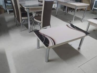 idea sto i stolice: Sto - 80cm Metal noge Ploca univer Staklo 4mm stolica - metal - eko — 16