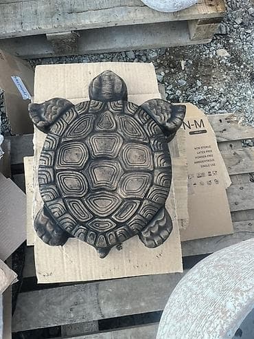 lidl trava za dvoriste: Dekorativna figura kornjače od betona/kamena za dvorište i vrt. - — 1