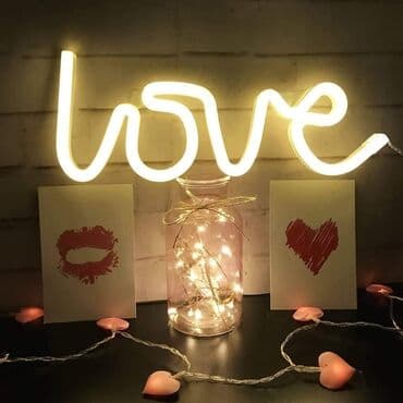 led dekoracija: Cena 1250 din Neonska LED lampa LOVE Savršena dekoracija za dom — 4