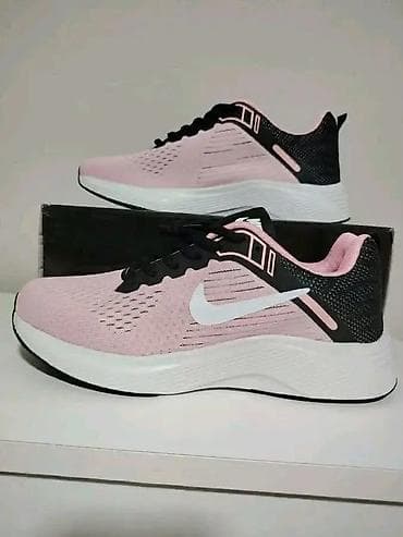 Ženske sportske patike za trčanje – roze/crne - Gornjište: prozračna