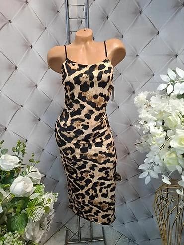 ženski pleteni kompleti: Rastegljiva ženska midi haljina na bretele - Model: uska, duga/midi — 10