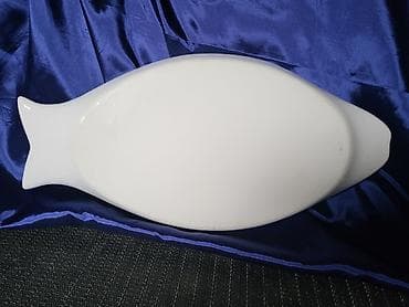 etericna ulja za svece: Porcelanski nov,vintaz tanjir za ribu. Tanjir za ribu sve na njemu — 7