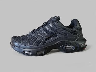 mrezaste patike: Nike Air Max Plus (TN) – potpuno crne patike - Model: Air Max Plus — 1