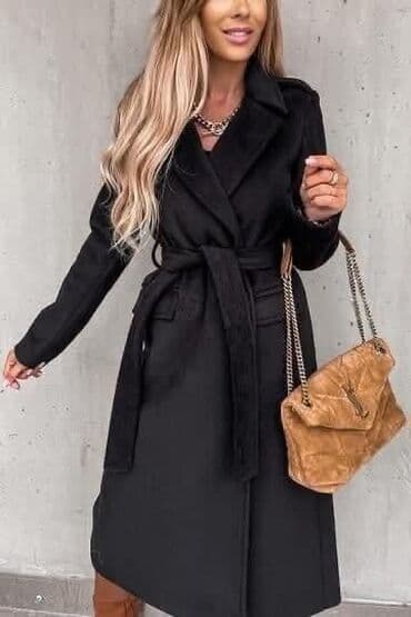 ženske jakne c a: 💫Elegantni ženski kaput – crni, midi dužine

Kaput 3300 din 
SN💫 — 1