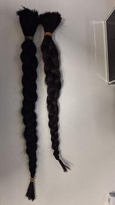 Suplementi: Ljudska prirodna kosa – dve pletenice - Tip: rezane pletenice od — 1