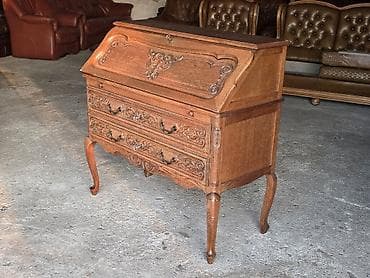 namestaj kula: Drveni pisaći biro/sekreter u klasičnom stilu - Masivno drvo u toploj — 9