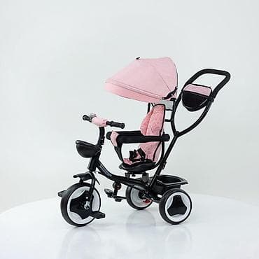 poni za skakanje: Tricikl sa rotirajućim sedištem Playtime – roze Opis: - Tricikl za — 1