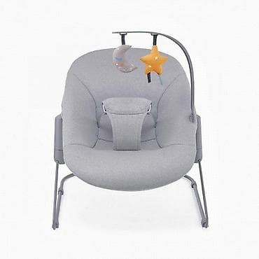 stolica za ljuljanje cena: KINDERKRAFT STOLICA ZA LJULJANJE CALMEE GREY Minimalistička — 2