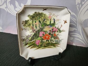 plitka posuda za pečenje pyrex: Japanski nov rucno oslikan tanjir 70te. Tanjir univerzalni,kao — 3