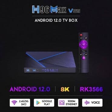 pro 6 slusalice: Android boks- h96max v56- 8/64gb- 1000m- 8k-2.4/5g- os-12 - garancija — 2