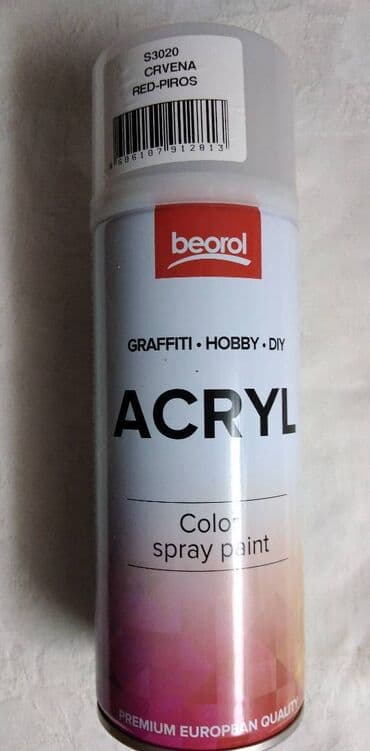 casa nova kragujevac – слике: Beorol acryl crveni sprej 400 ml,rok upotrebe do 31.08.2027.,nov — 1