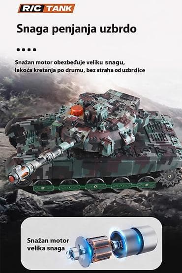 fisher price kocke: Nov RC tenk. Može da se kreće napred, nazad, levo. desno, da mu se — 8