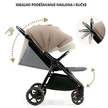 Kolica za bebe: KINDERKRAFT KOLICA MITZY BIEGE – KSMITZ00BEG Kišobran/kompakt kolica — 3