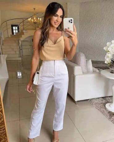 mona kozne pantalone: Pantalone: 2400 dinara — 1