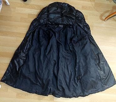 mona kaisevi: Ženska zimska jakna/kaput u crnoj boji - Model: puffer-parka sa — 5