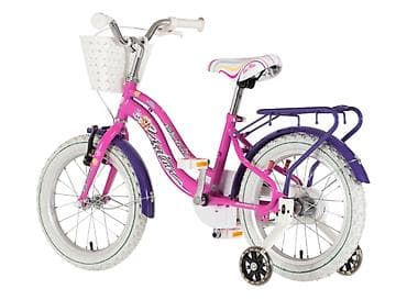 dečije veličine: Bicikl Visitor Best Friend 16" – roze neon UV sjaj Opis: - Dečiji — 5