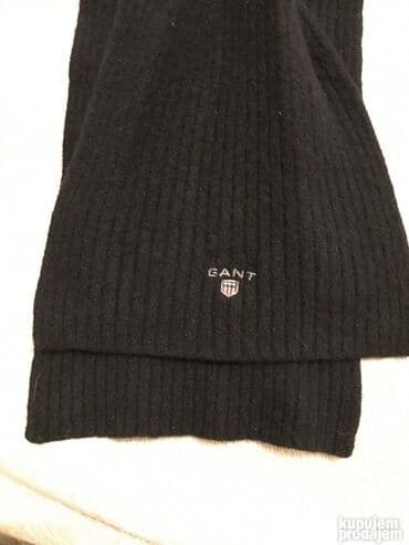 Čarape i donji veš: Original GANT šal NOV 100% Wolle Crna boja Sirina 25cm duzina — 3