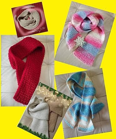 Šalovi novi 5 kom sve za 2000 din, ručno pleteni. Raznih veličina na lalafo.rs Šalovi novi 5 kom sve za 2000 din, ručno pleteni. Raznih veličina