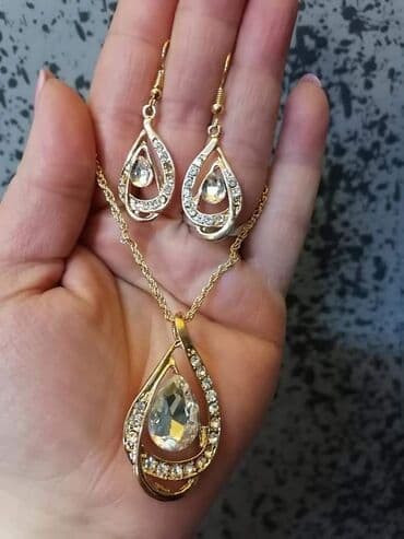 lapis lazuli ogrlica: Set nakita 1300 — 7