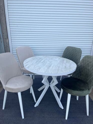 Sets of table and chairs: 🌟🌟akcijska cena 🌟🌟 cena okruglog seta 270€ u set spadaju 4 stolice i — 6