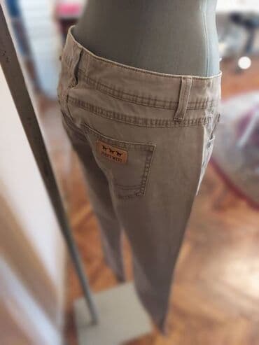 nine west gleznjace: Farmerke jeans west slim fit farmerke, sivo/bež boje, u odličnom — 3
