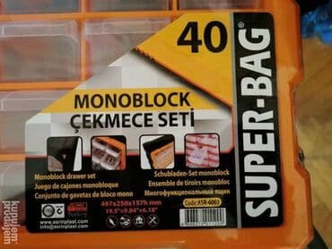 limene kucice za svece: Klaser sa 40 fioka NOVO. 49 x 25 x 15 cm. Fioke dimenzija 5x4x15cm Sa — 3