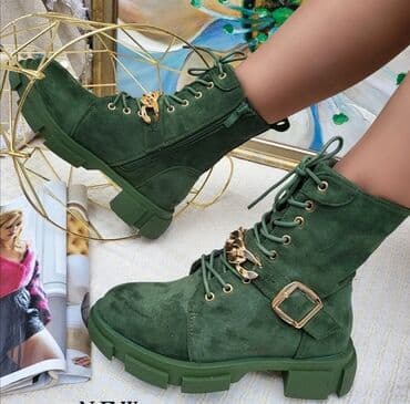 smaragdno zelena haljina: Ankle boots, 38 — 3