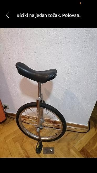 Bicikl na jedan točak - - Monobicikl
Guma dobra
 Mirjevo