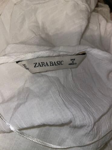 crop top c a: Zara, M (EU 38), L (EU 40), bоја - Bela — 2