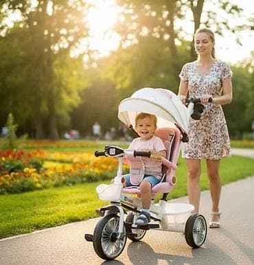 naslon za pusku: TRICIKL 4003 ROZE – udoban i siguran tricikl za prve vožnje Šifra — 2