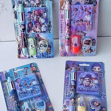 Kpop Hunters set 1000 din ✅-hemijska olovka sa 6 boja -lepljiva