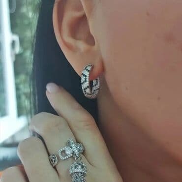 zimske jakne c a: Hoop earrings, Material: Stainless steel — 1