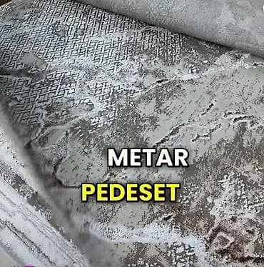 kupujem prodajem goblene: Tepih u rolnama – moderni apstraktni/dezorni motivi u sivim tonovima — 3