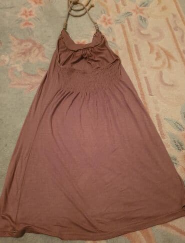 srebrna tunika: Tunika- mini haljina free size. univerzalne velicine. s-l, braon boje — 4