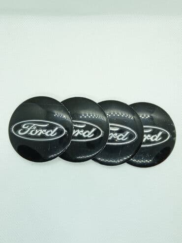 auto dijagnostika delphi: FORD-plastificirane nalepnice za felne-set od 4 komada CRNE FORD - — 1