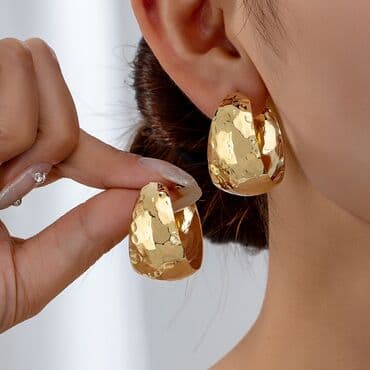 minđuše od hirurškog čelika: Hoop earrings — 1