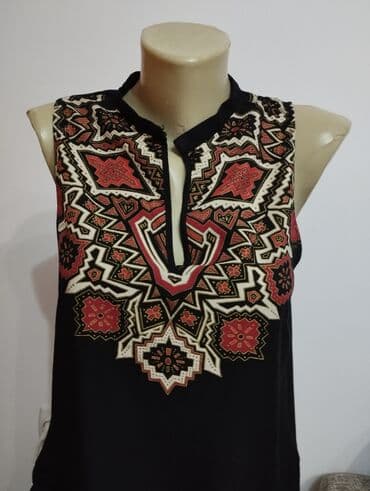 c a tunike: H&M, M (EU 38), Viscose, Geometrical, color - Black — 4