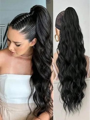 Men's Footwear: Duga talasasta kosa – nastavak repa sa šnalom - Tip: clip-in rep sa — 6