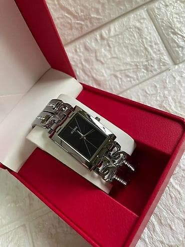 zenske torbe mona outlet: GUESS ženski ručni sat – pravougaono kućište i ukrasna narukvica sa — 7