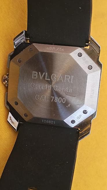 komandirski sat: BVLGARI Gérald Genta – CAL 7800 hronograf - Kućište osmostrane forme — 3