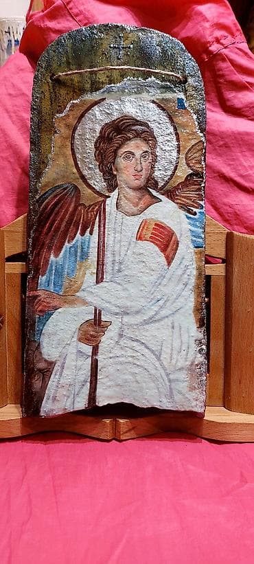 Stilski dekor: Ručno rađene pravoslavne ikone na biber crepu starom 100 godina.Tako — 4