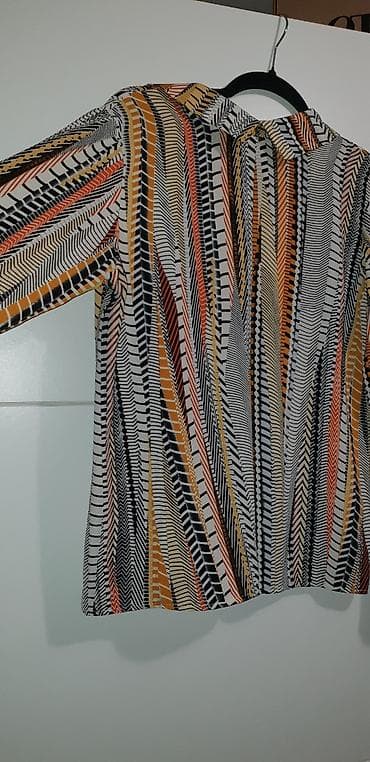 tunika adidas: Košulja sa dugim rukavima,kragnom i šarama u više boja sa kragnom i — 4
