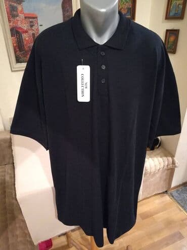 Majice: Majica na kratke rukave, 5XL (EU 62), bоја - Tamnoplava, Pamuk — 1