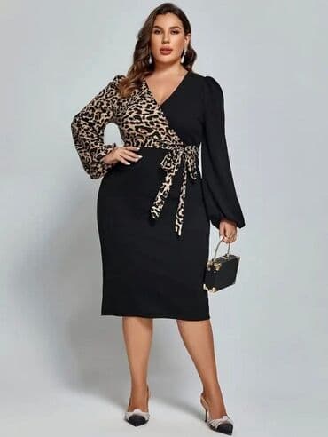 crvene haljine do koljena: 🖤 HALJINE ZA PUNIJE DAME🖤 📣 Dostupne veličine: XL 2XL 3XL 4XL 5XL 6XL — 3