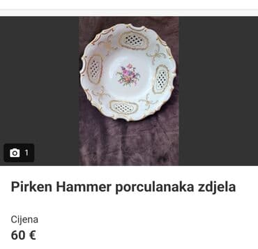 Činije: Cinija 1945 do 1990g Pirkenhammer Cehoslovacka. Perfektan stari — 3