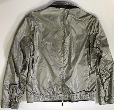 majice saim se: Ermenegildo Zegna Black Lambskin Gray Techno Reversible bomber jacket — 9