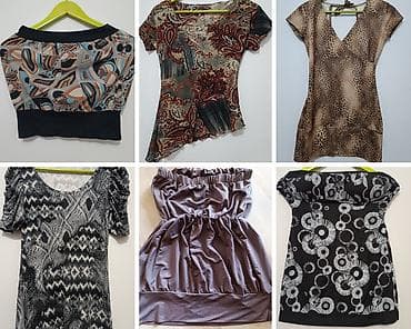 Pantalone, Farmerke, Šortsevi: 6 bluzica S za 1000din — 1